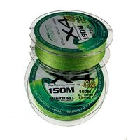 Шнур плетенка рыболовный SHIRO X4 GREEN 150М