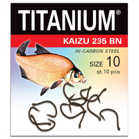 02-P-235BN-10 Крючок Titanium Kaisu (10 шт.), р-р. 10