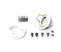 Ручка потайная белая 