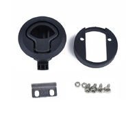 Ручка потайная черная 