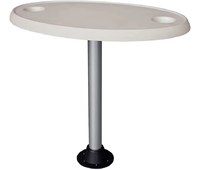 Столешница белая пластик 29.5"*17.7"*27.2"  (стол со стойкой)