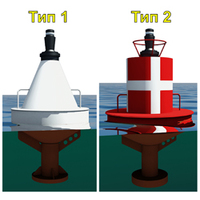 Буи речные светящие типоразмеров 2,3,4